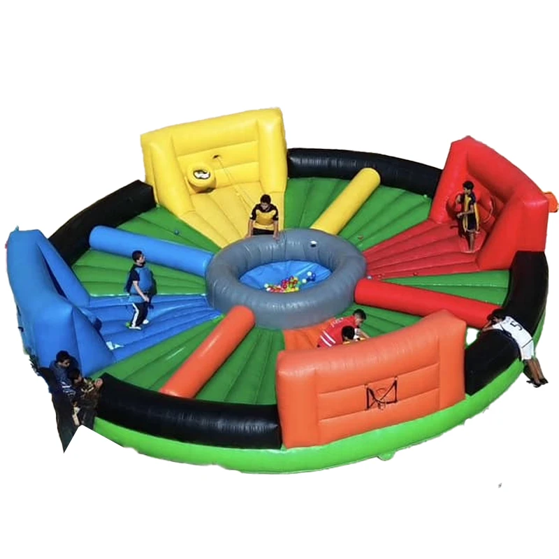 Inflatable Trampoline Inflatable Obstacle Multiplayer Game Equipment Factory Price Size Can Be Customized