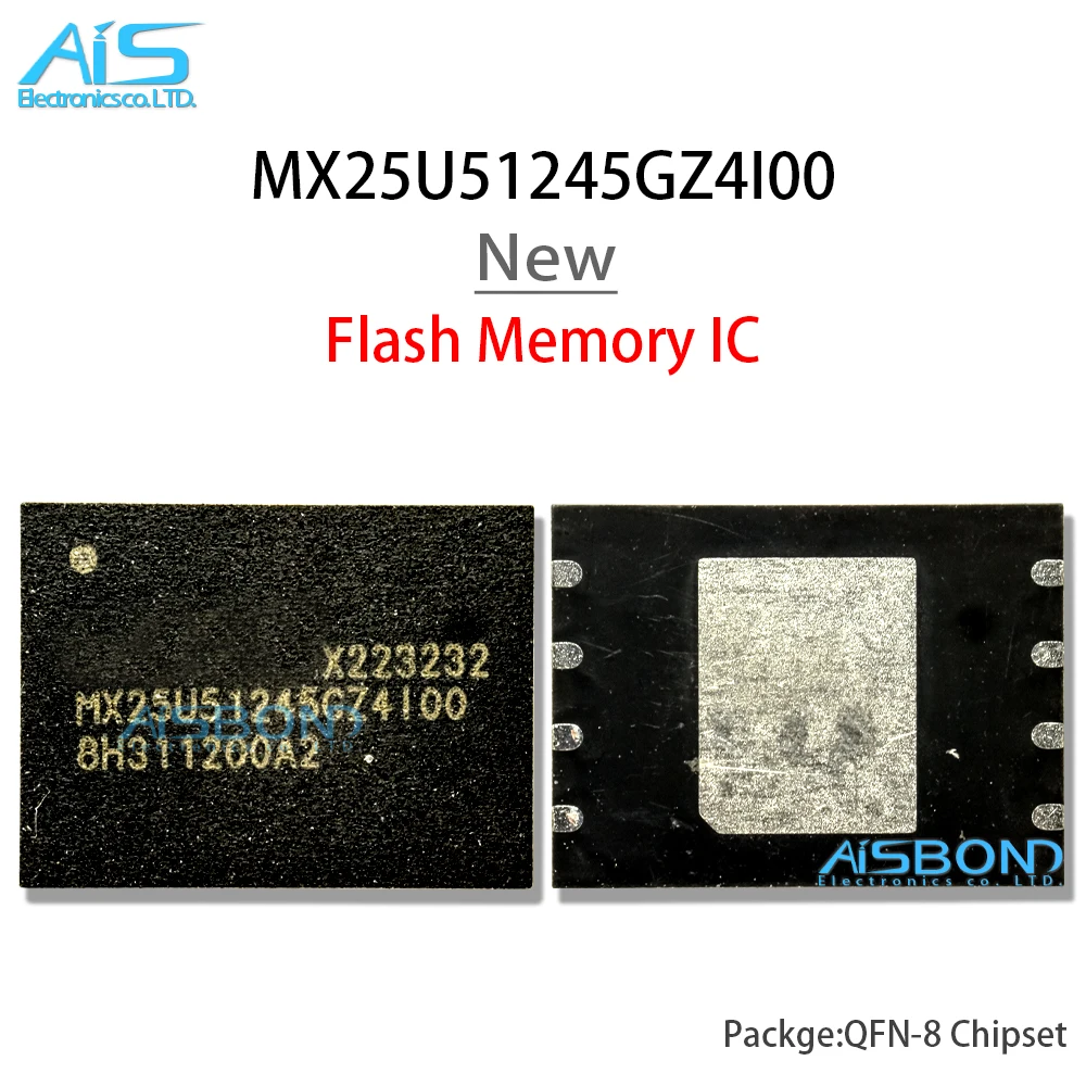 New MX25U51245GZ4I00 MX25U51245GZ4100 QFN-8 CMOS MXSMIO SERIAL FLASH MEMORY WSON-8 Chipset