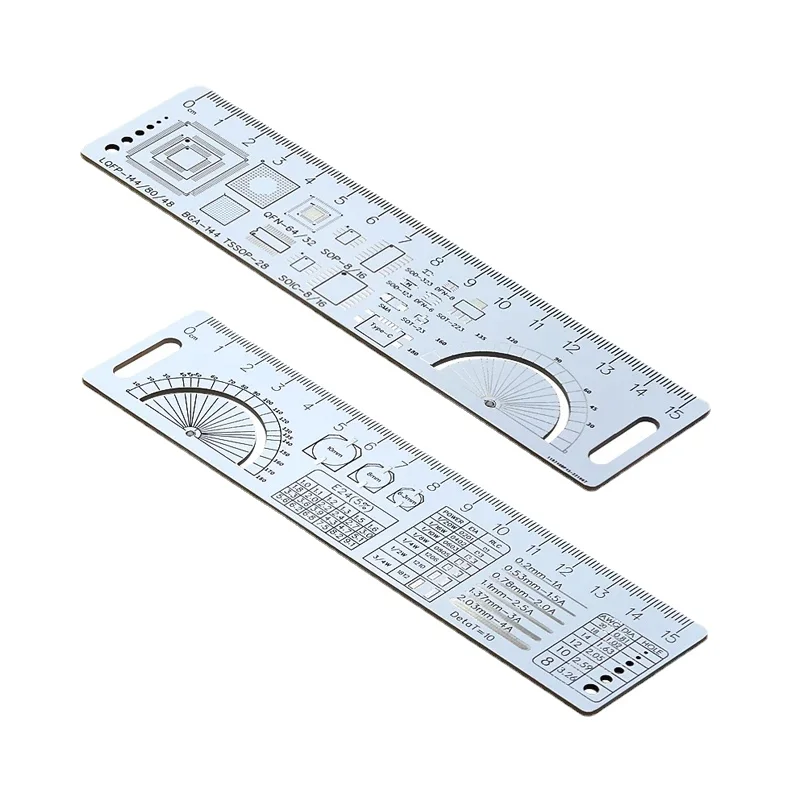 PCB Ruler For Electronic Engineers For Geeks Makers For Arduino Fans PCB Reference Ruler PCB Packaging Units v2 - 6