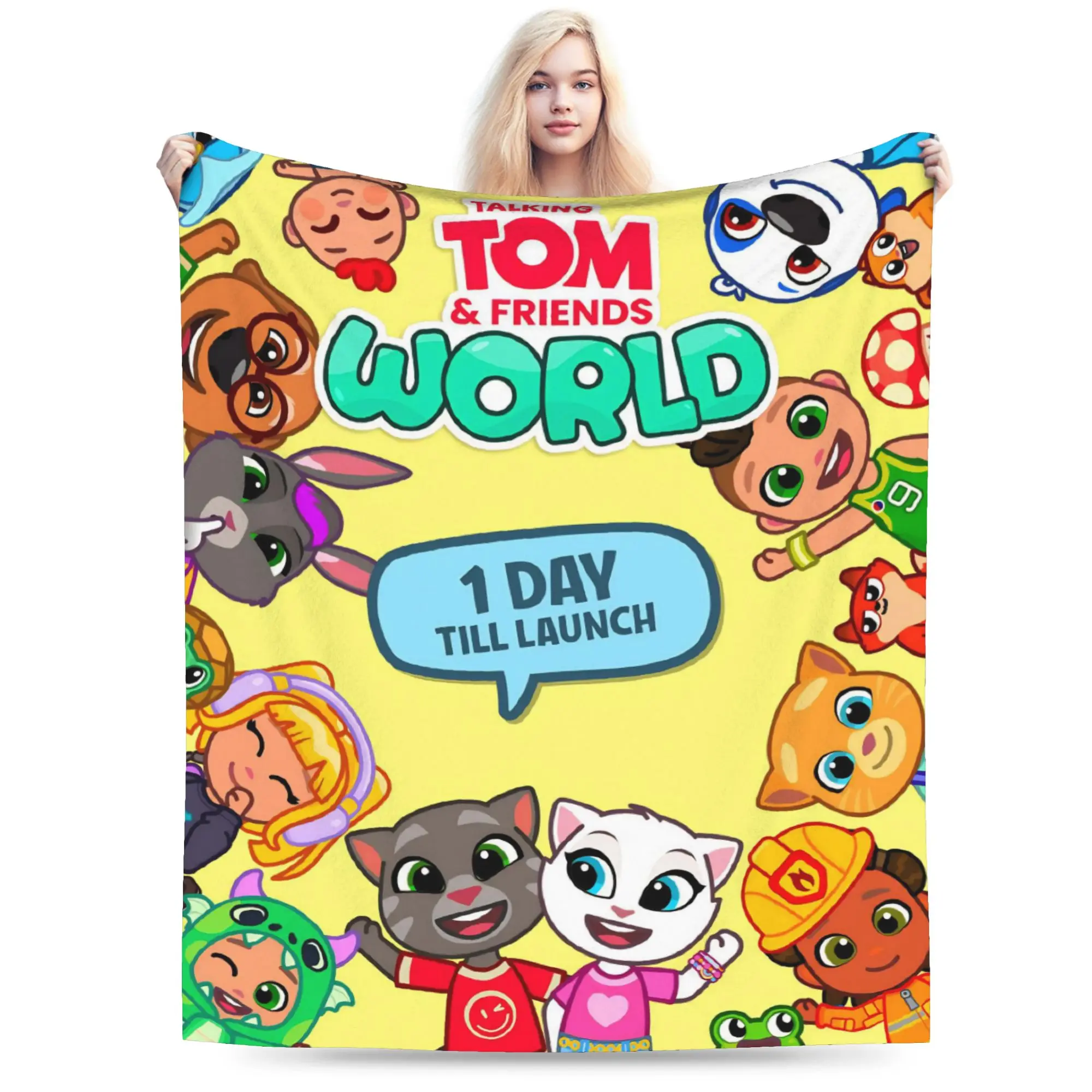 T-Talking T-Tom And F-Friends Blanket Multi-size Cozy and Lightweight  Throw Blankets for Sofa Couch and Bed