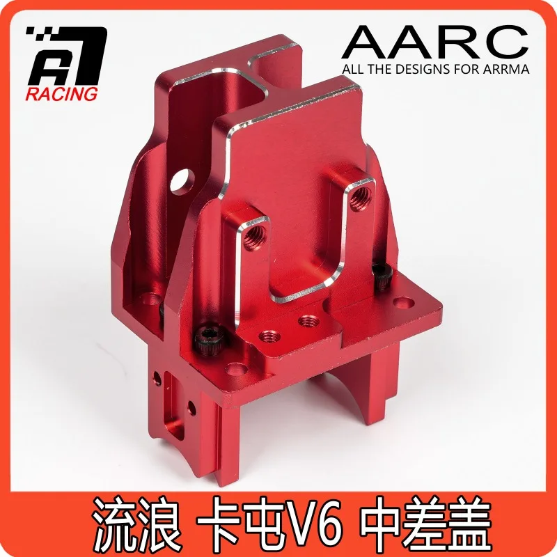 For ARRMA Kraton Outcast V6 Center Diff Gear Cover Center Brace Mount ARA-2041 Split Design Metal Upgrade Replacement Part