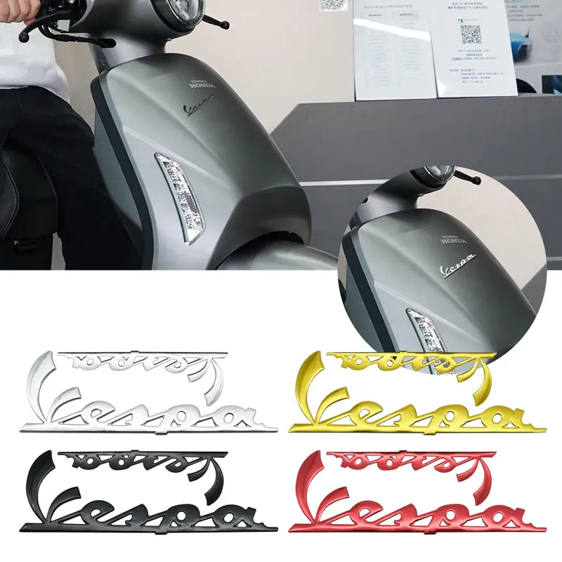 Creative 3D Car Decor Motorcycle Sticker For Piaggio Vespa Logo GTS GTV 250 300 LX125 LX150 Sprint Primavera 125 150 300