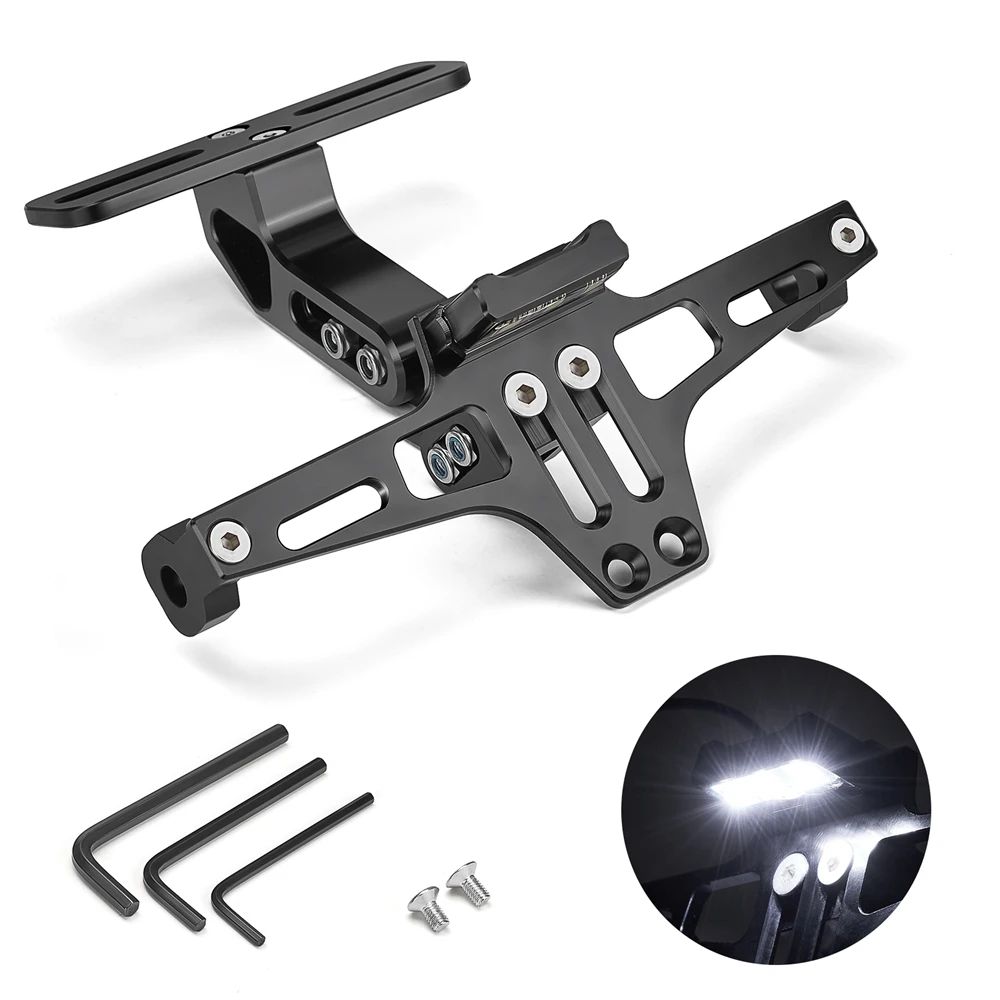 Motorrad Kennzeichenhalter Fender Eliminator Universal Motorrad Tail Tidy Motorrad Nummer Kennzeichenhalter Halterung – Detail 7