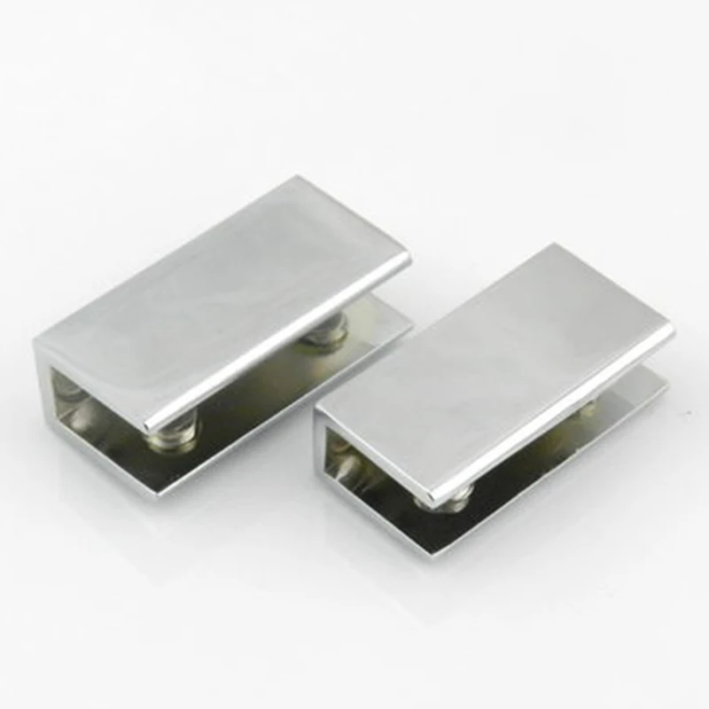 Pinces à Verre de Douche en Alliage de Zinc pour macro, Siège de Bureau Isolé, 53x27mm, 56x27mm, 2 Pièces