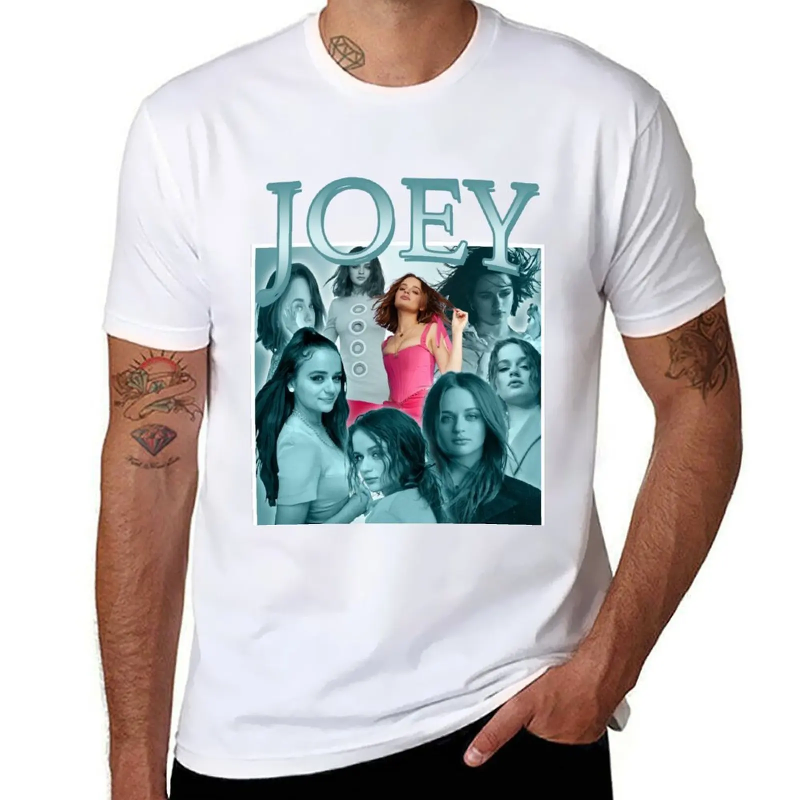 Joey King T-Shirt t shirt custom print t shirt man plain T-Shirt