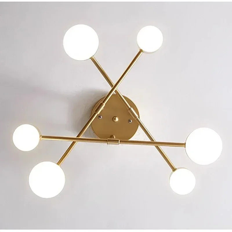 Modern LED Ceiling Chandelier White 6 Heads Hanging Lamp Light For Dining Living Rooms Bedroom Hall Home Decor Fixtures