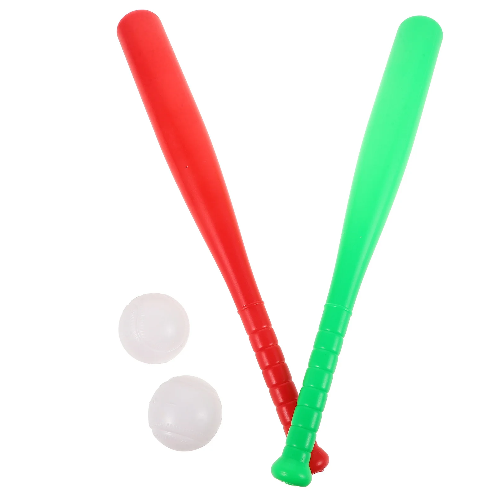 2 set di oggetti di scena per mazze da baseball per addestramento all'aperto, giocattoli per bambini da cortile per bambini piccoli in PVC