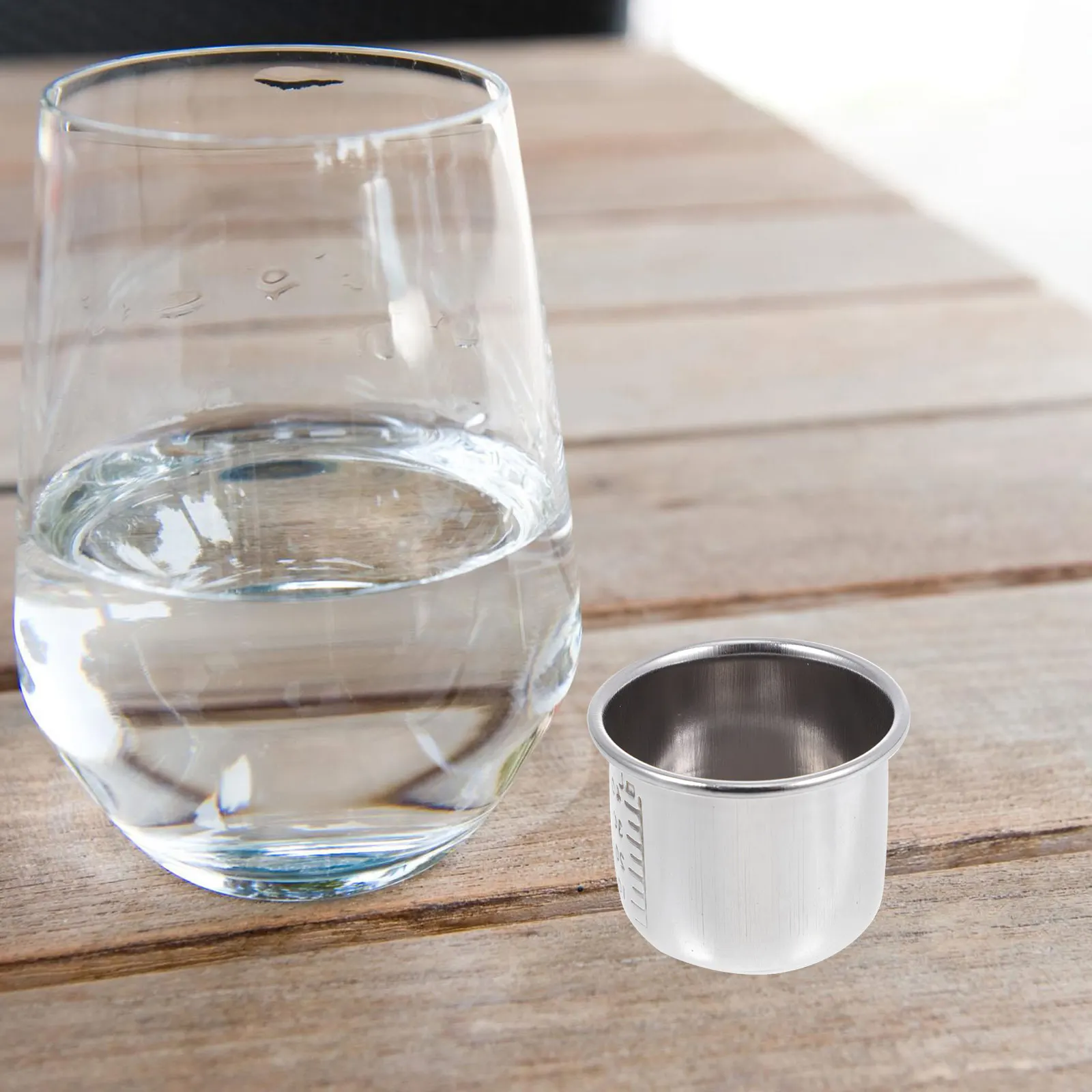 

10pcs Stainless Steel Measuring Cup Heatproof Thickened Lab Tool No Leakage Easy Read Accurate Measurement for Liquid