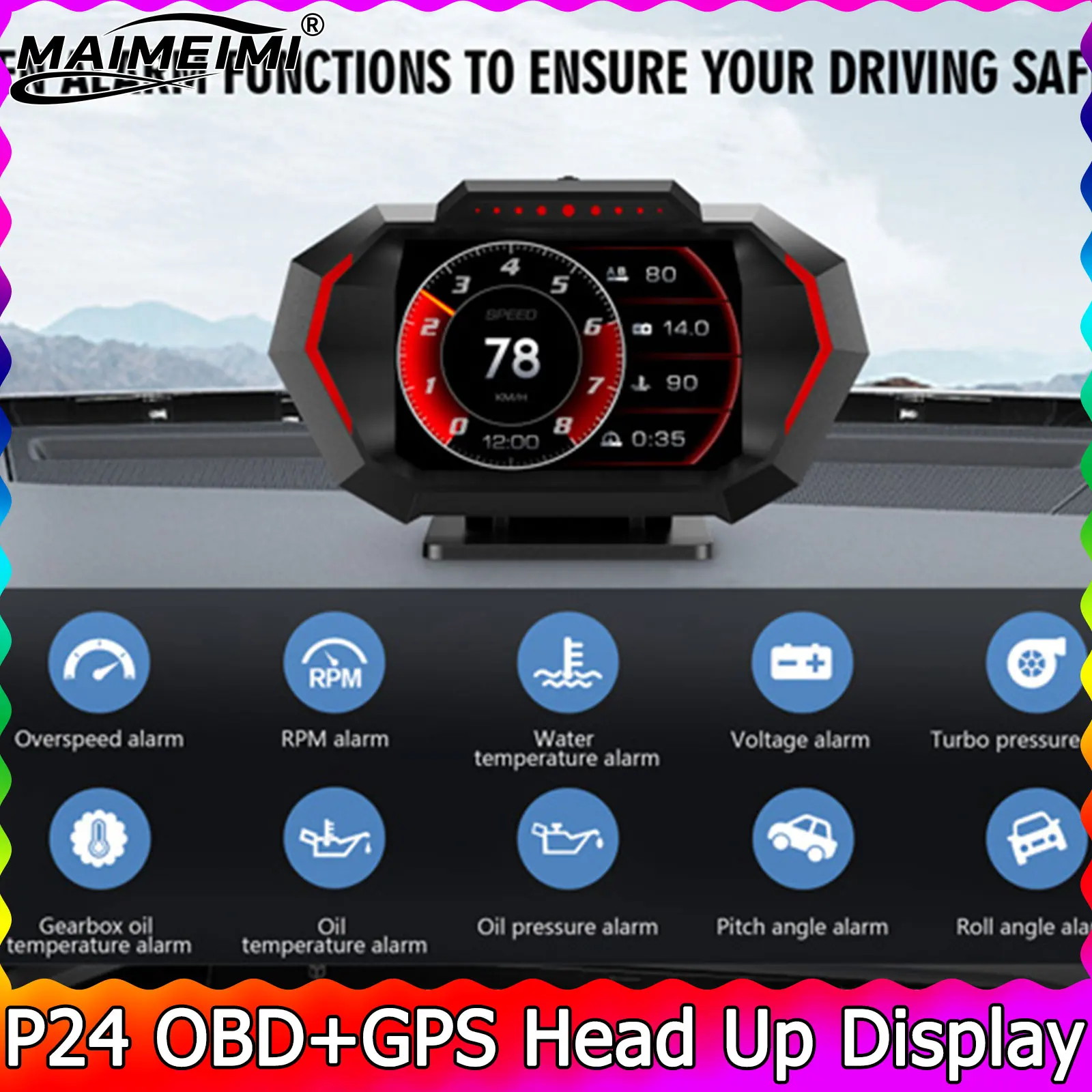 Obd + Gps Hud P24 H… - image