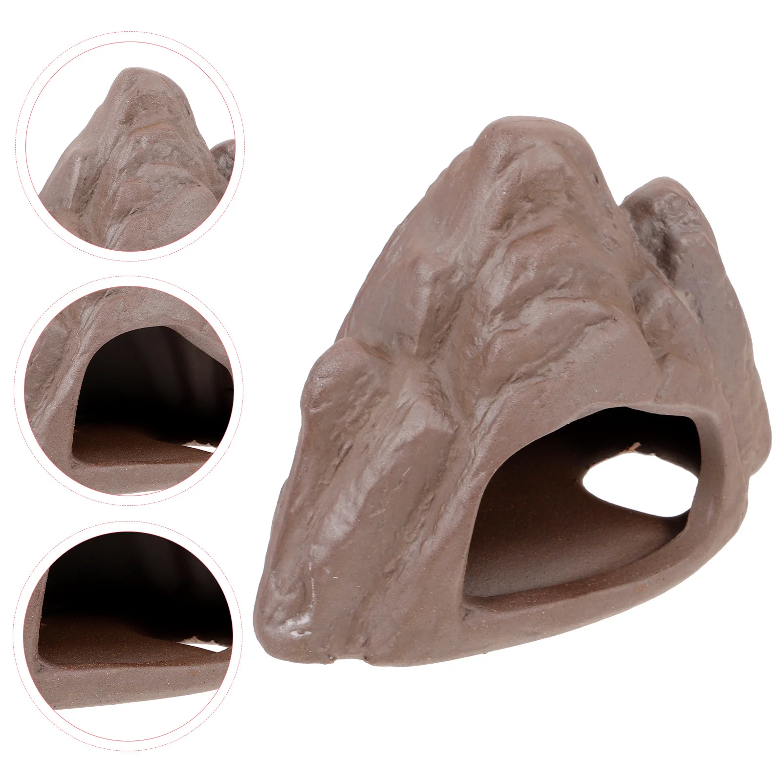 

Fish Tank Mountain Decor Aquarium Rockery Large and Tall Lifelike Simulation Landscape Shelter for Fish No Deformation Fading