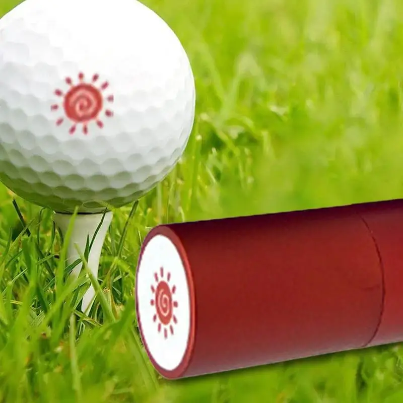 Waterproof Golf Ball Stamp Golf Ball Marker Stencil Quick-Dry Not Easy To Fade Photosensitive Stamper Quick Identification