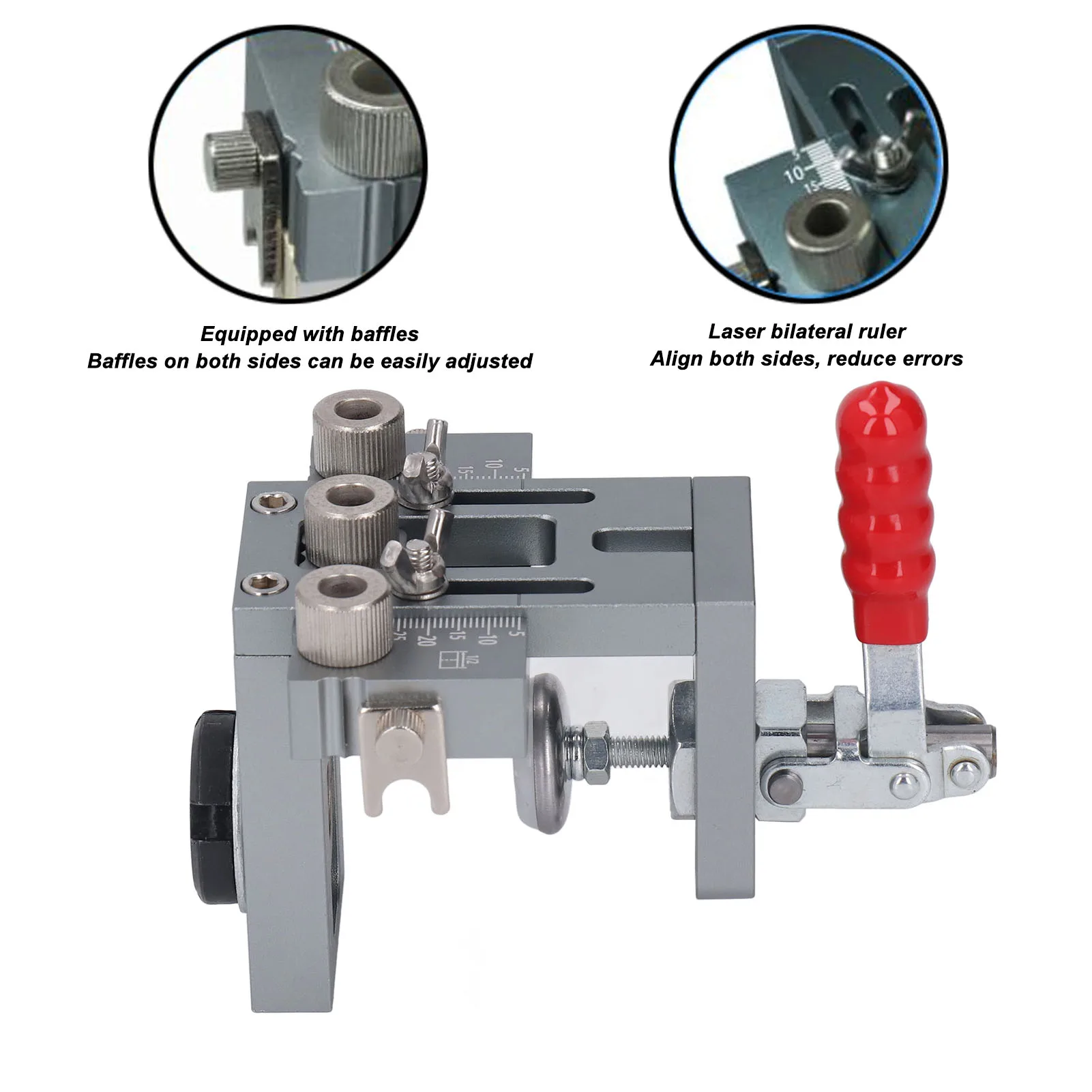3 في 1 النجارة الحفر محدد لقط سريع الحد قابل للتعديل أداة ثقب مجموعة النجارة وتد الرقصة عدة