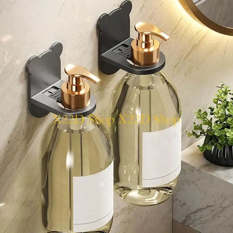 X22D Pack of 4 Bathroom Organizers for Shampoo and Soap Wall Mounted Shower Shelf Space Saving Body Wash Storage Organizers