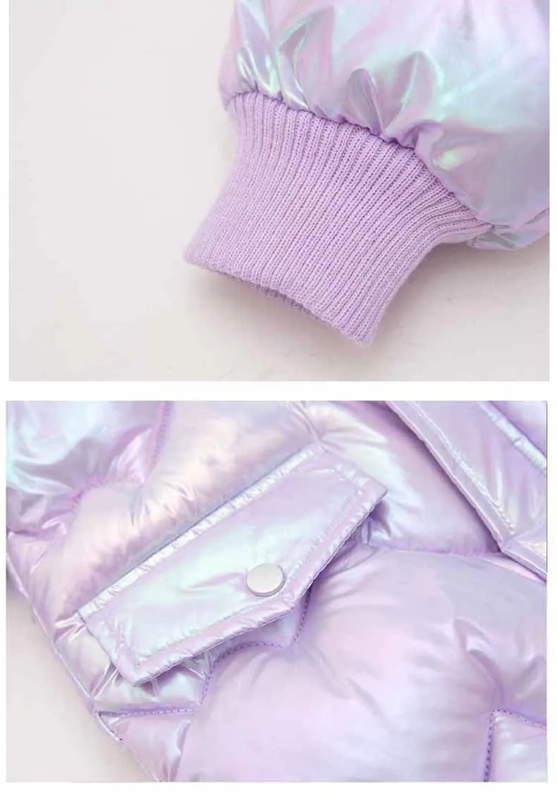 2-10 Jahre Winter-Mädchenjacke mit süßen Flügeln, warmem Pelzkragen, Prinzessinnenmantel mit Kapuze, Reißverschluss-Parka, Schneeanzug, winddichte Oberbekleidung – Detail 20