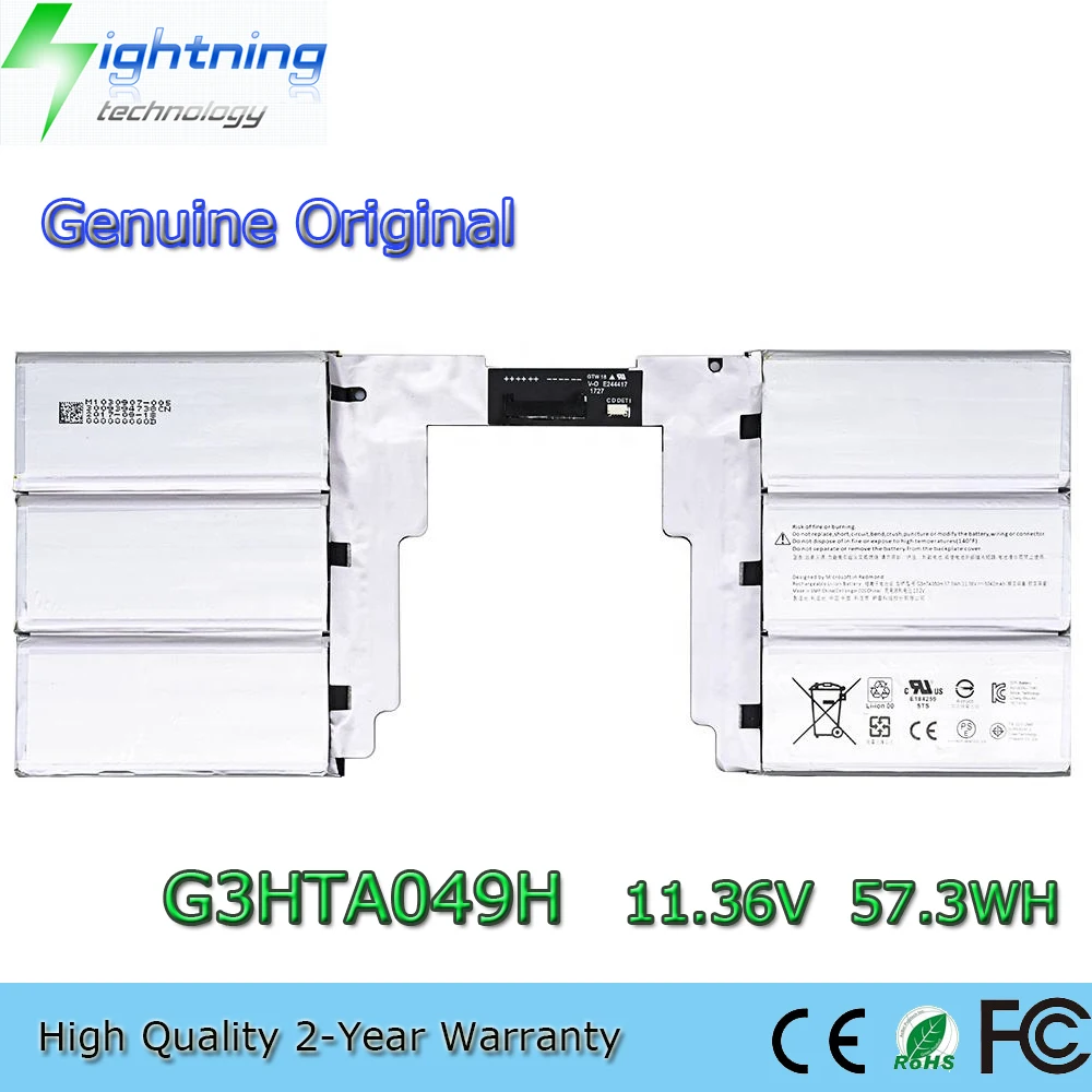 

New Genuine Original G3HTA049H 11.36V 57.3Wh Laptop Battery for Microsoft Surface BOOK 2 3 13.5 inch 1835 G3HTA050H