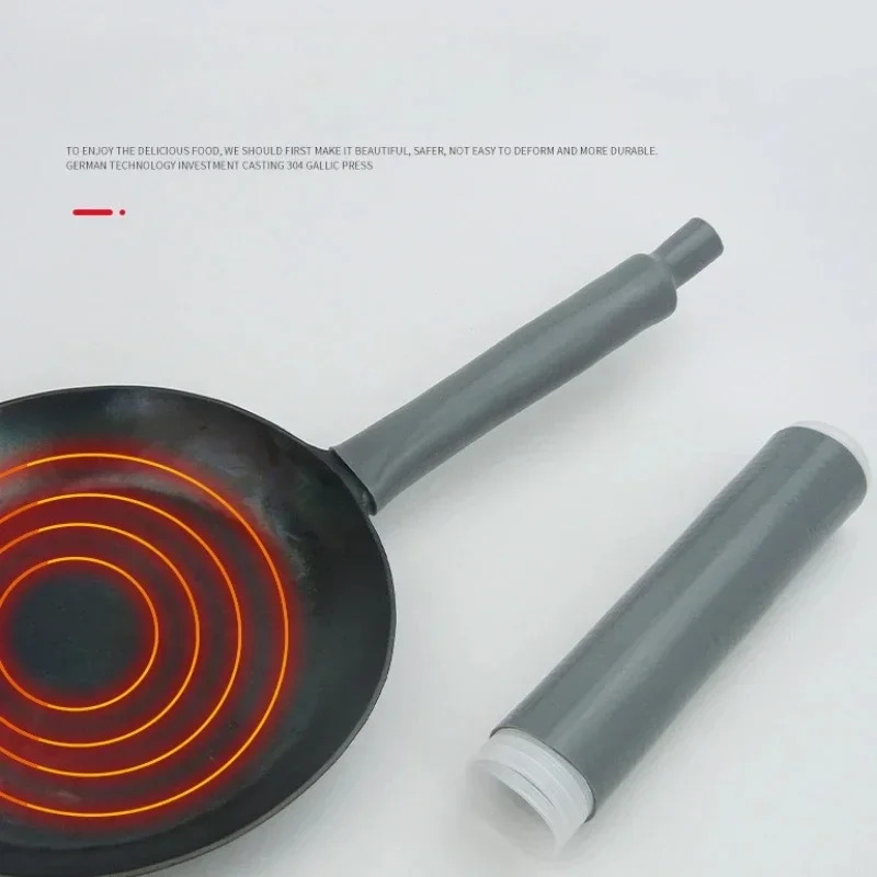 Anti-Scalding Rubber Frying Pan Handle Protector Pot Handle Heat Resistant Cover Handle Holder Sleeve Pan Handle Sleeve