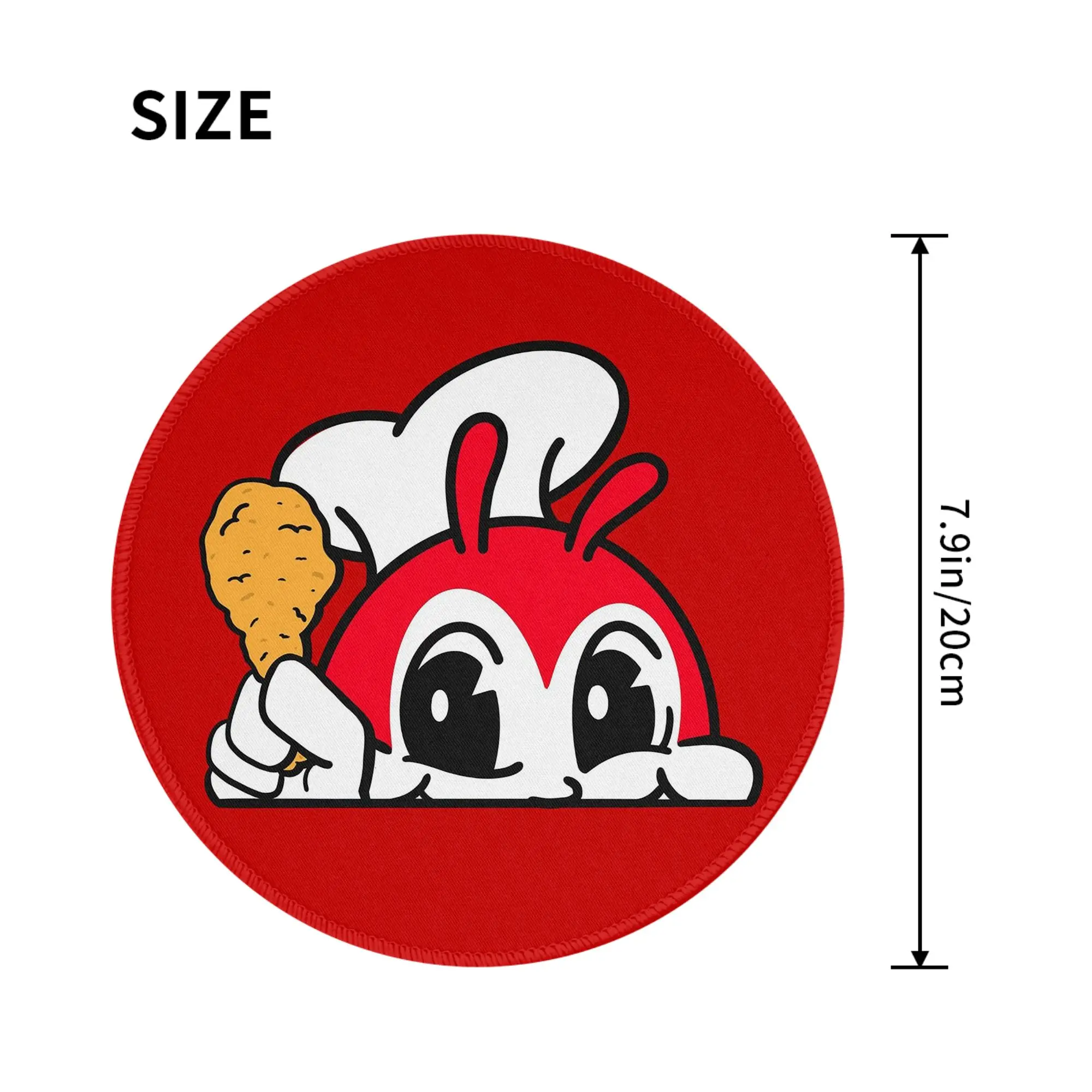 Jollibee Peeking Chicken Joy Filipino Mouse Pad Computer Keyboard Mouse Mat Gamer Laptop Desk Mat Office Accessories Table Mats
