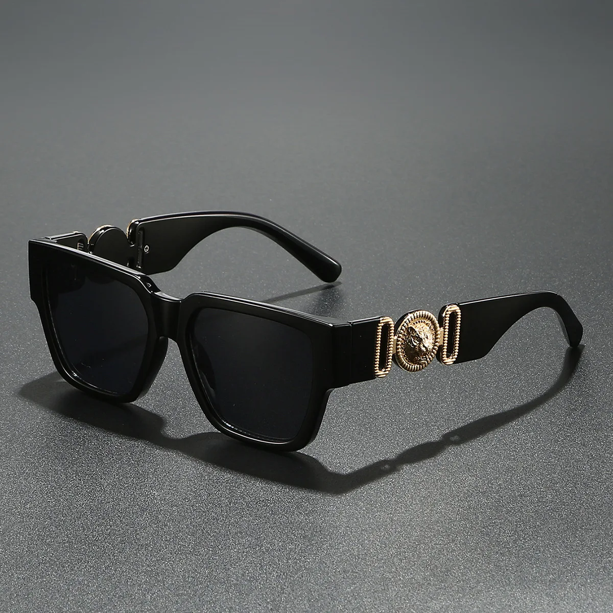

2025 Newest Luxury Sunglasses For Men And Women Square Lion Brand Designer Unisex Glasses Classic Style UV400