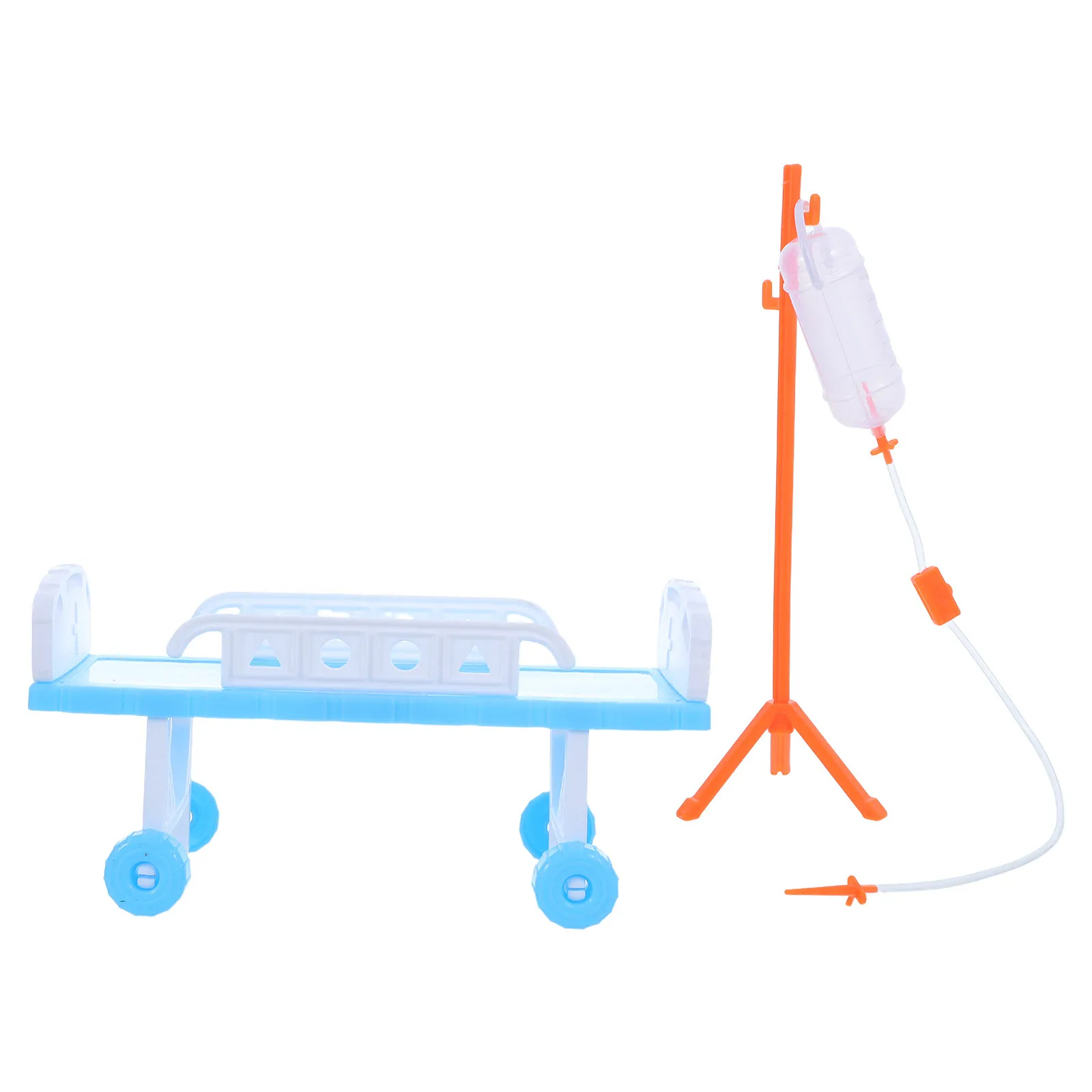 

1Set Kids Kit Doctor Playset Featuring Imitation Hospital Bed Simulation Iv Bottle Role Play Learning Tool for Toddlers