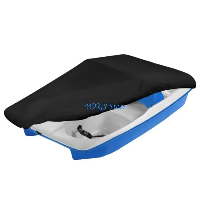 

37JE Strong 420D Fabric Boat Cover For 3 Or 5 Person Vessels Water Resistant And Sun Protective