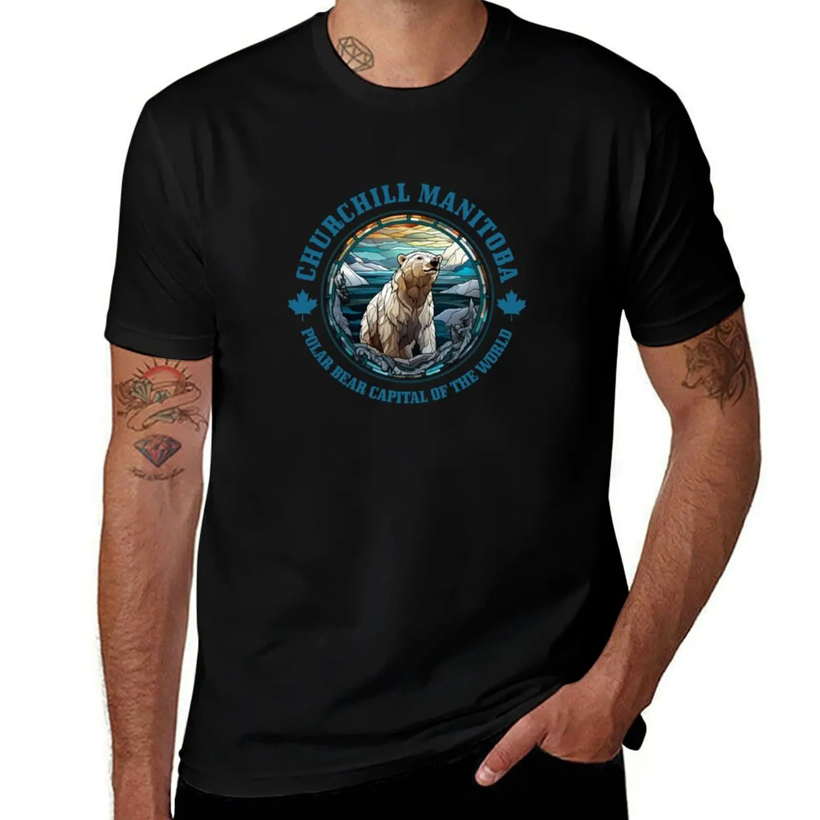 

Churchill Manitoba Polar Bear Capital of the World T-Shirt t shirts for man cotton t shirts for man cotton soft T-Shirt