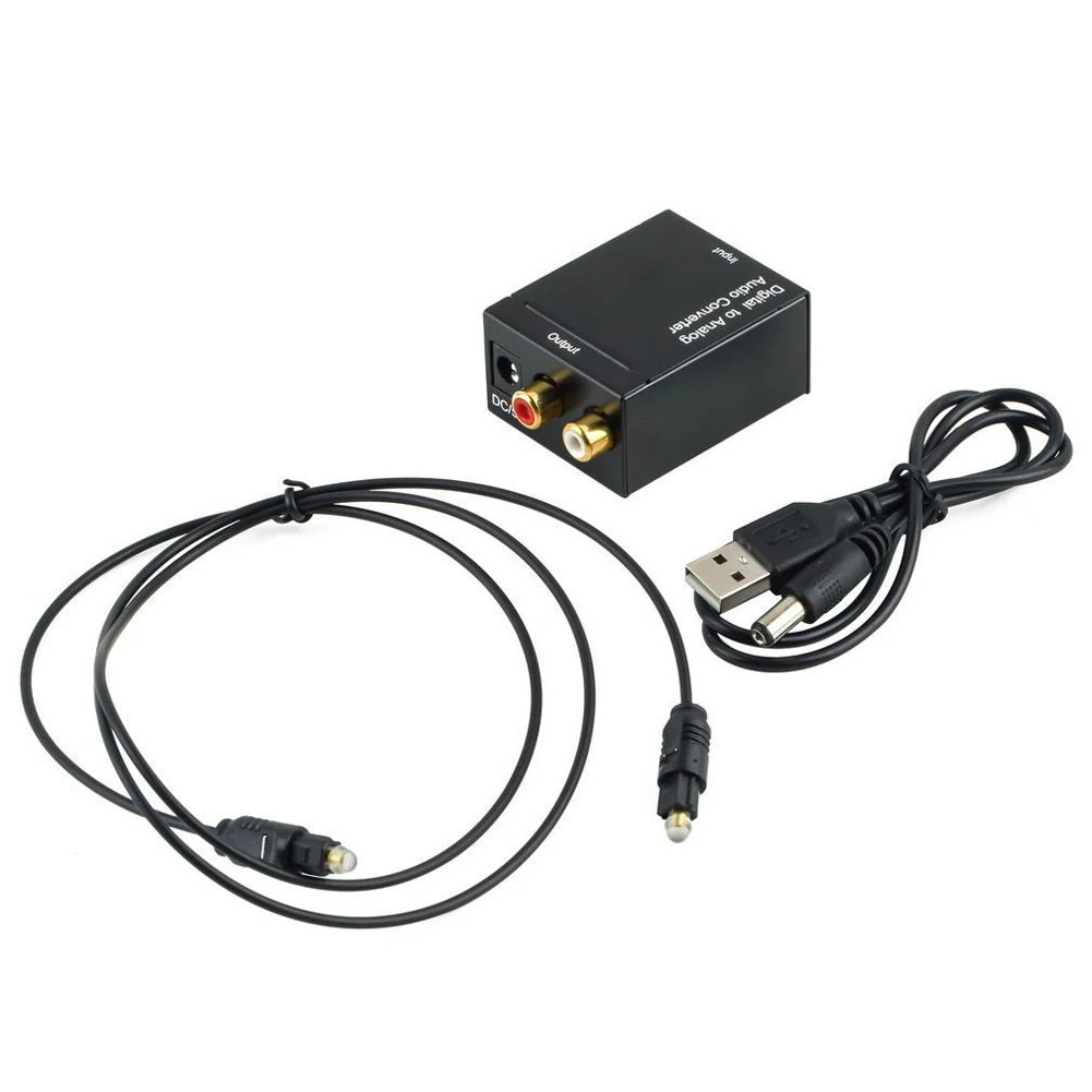 

Digital To Analog Audio Converter Digital Coaxial Toslink To Analog RCA L/R Adapter DAC Converter