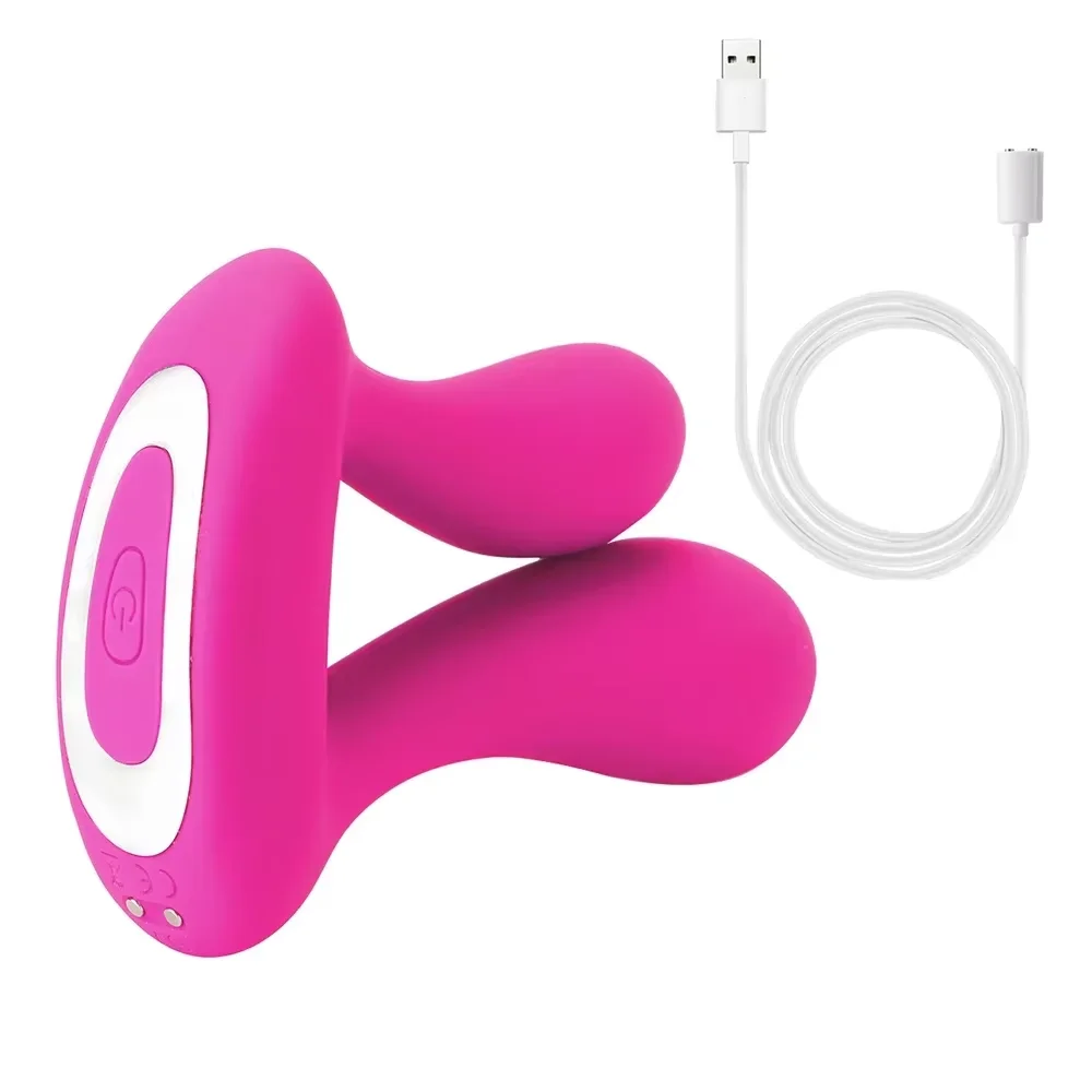 Double Penetration Dual Head Anal Plug Vibrator Anus Vagina Massager 9 Speed G-Spot Stimulator Remote Control Sex Toys for Woman