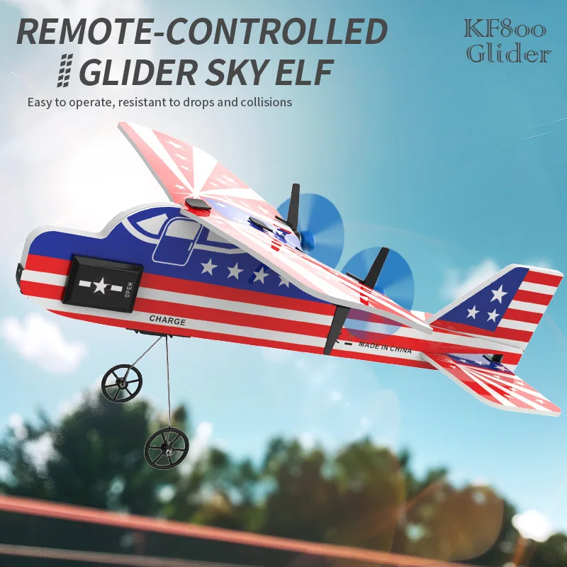 

KF800 Remote-Controlled Aircraft 2-Channel Mini Indoor Gyroscope Stunt Aircraft Mpp Super Drop Resistant Fixed Wing Glider Toy