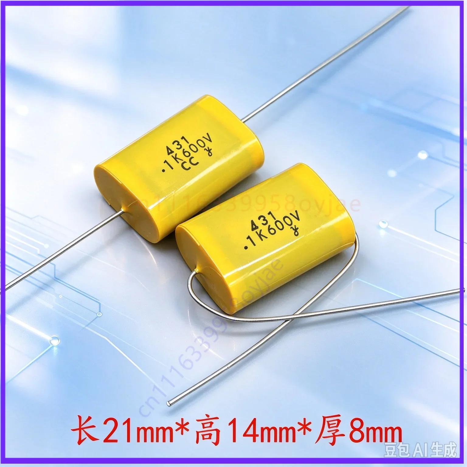 Film for NCC MKP 0.1uF 104 100nF 630V Feedthrough Hi-Fi Audio Film Capacitor  100pcs