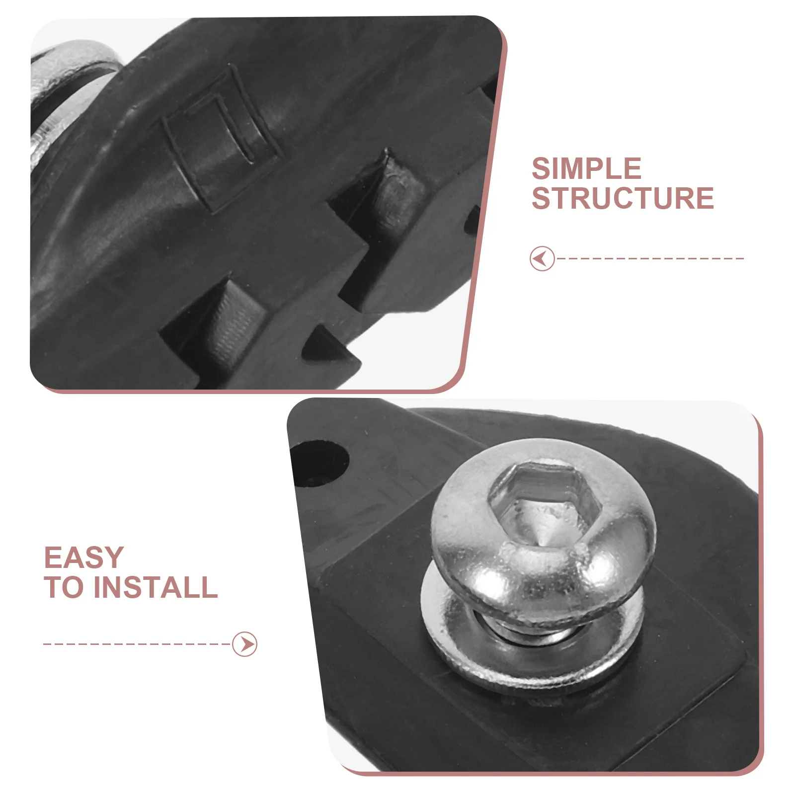 2 paires de plaquettes de frein C pour vélo de route, en caoutchouc, résistant à l'usure, en alliage d'aluminium, jeu de plaquettes de frein réductrices en forme de V pour vélos de route