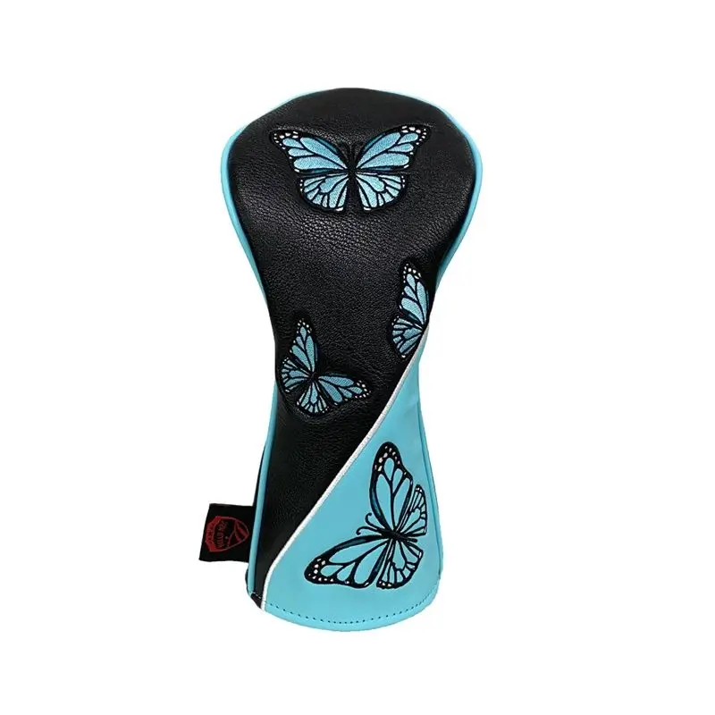 Golf Head Cover Wood Cover for Driver Fairway Hybrid Golf Headcovers Waterproof PU Leather Protector