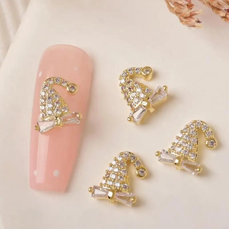 L8RD 3D เล็บ Art Rhinestones คริสต์มาสตกแต่งเล็บเครื่องประดับเล็บสำหรับเล็บ