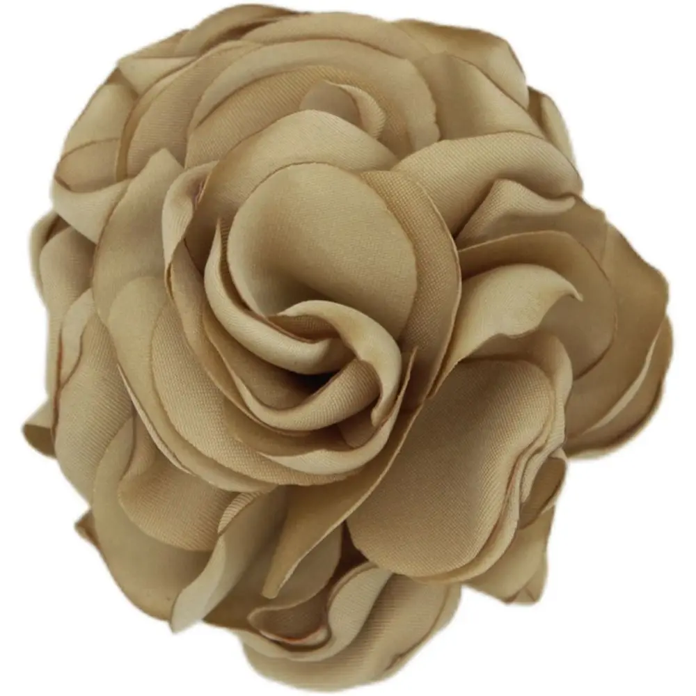 

Fashion Fabric Big Rose Flower Brooch Vintage Cloth Art Handmade Floral Brooch Lapel Pins Badge Wedding Party Jewelry