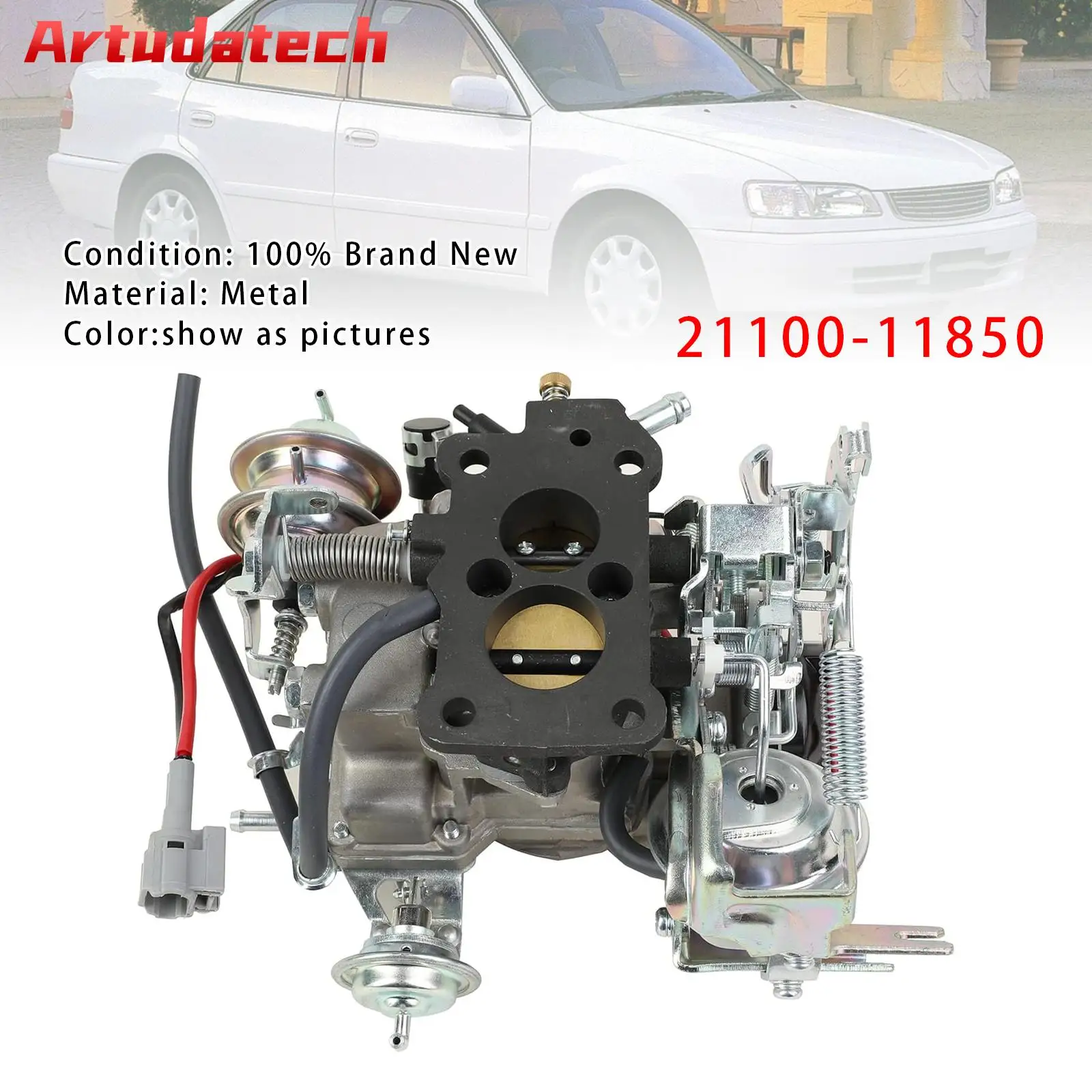 Carburador de motor Artudatech para Toyota 2E Toyota Corolla 1995 1996 1997 1998 1999 2000 2001 TERCEL 1990 1991 1992 1993 1994