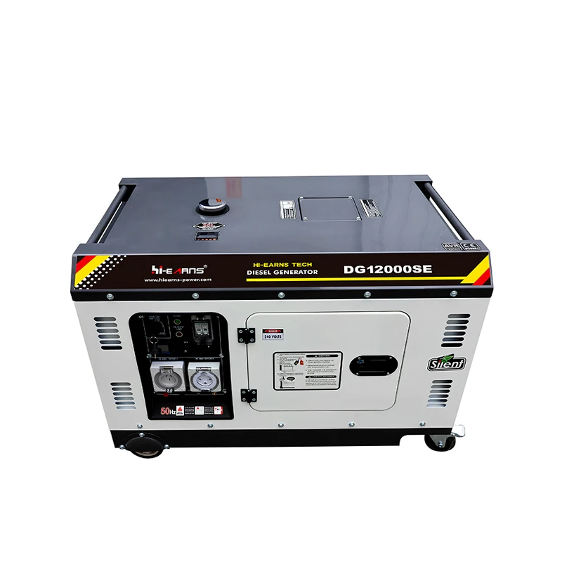 50hz 240v 8kw/10kva Diesel Generator Silent Type Single Phase DG12000SE Portable Diesel Generators For Home