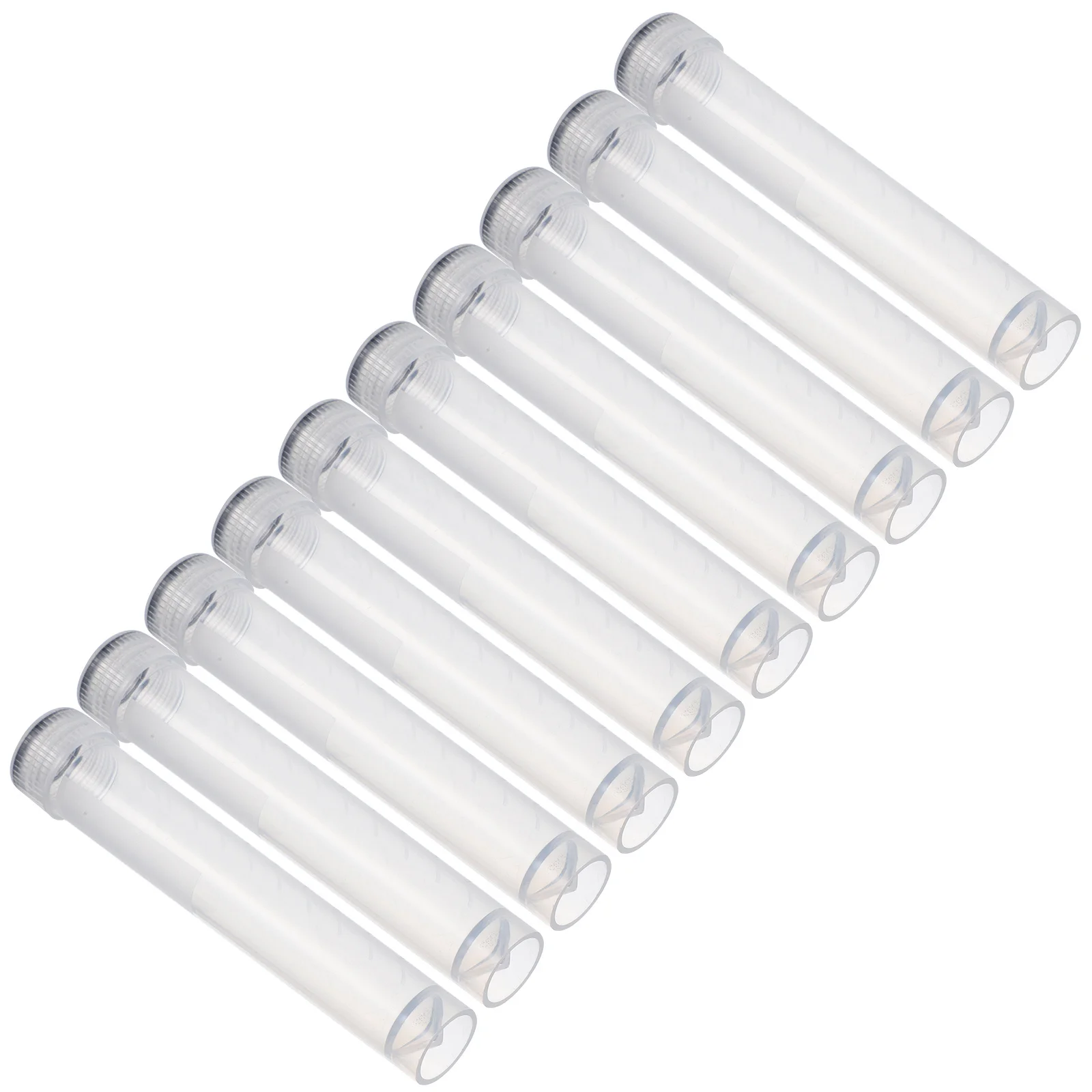 

10pcs Cryovial 10ml Cryovial Tube Freezing Flat Bottom Random Cap Experiment Sample Storage Test Tube