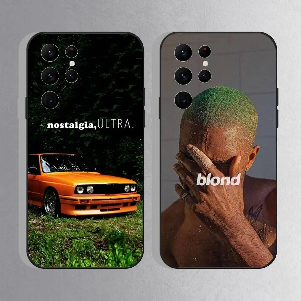 

F-Frank Channel Orange OceanS Phone Case For Samsung S25,S24 Ultra,S20,S30 plus,S22 plus,S23,S30 Ultra 5G Silicone Black Shell