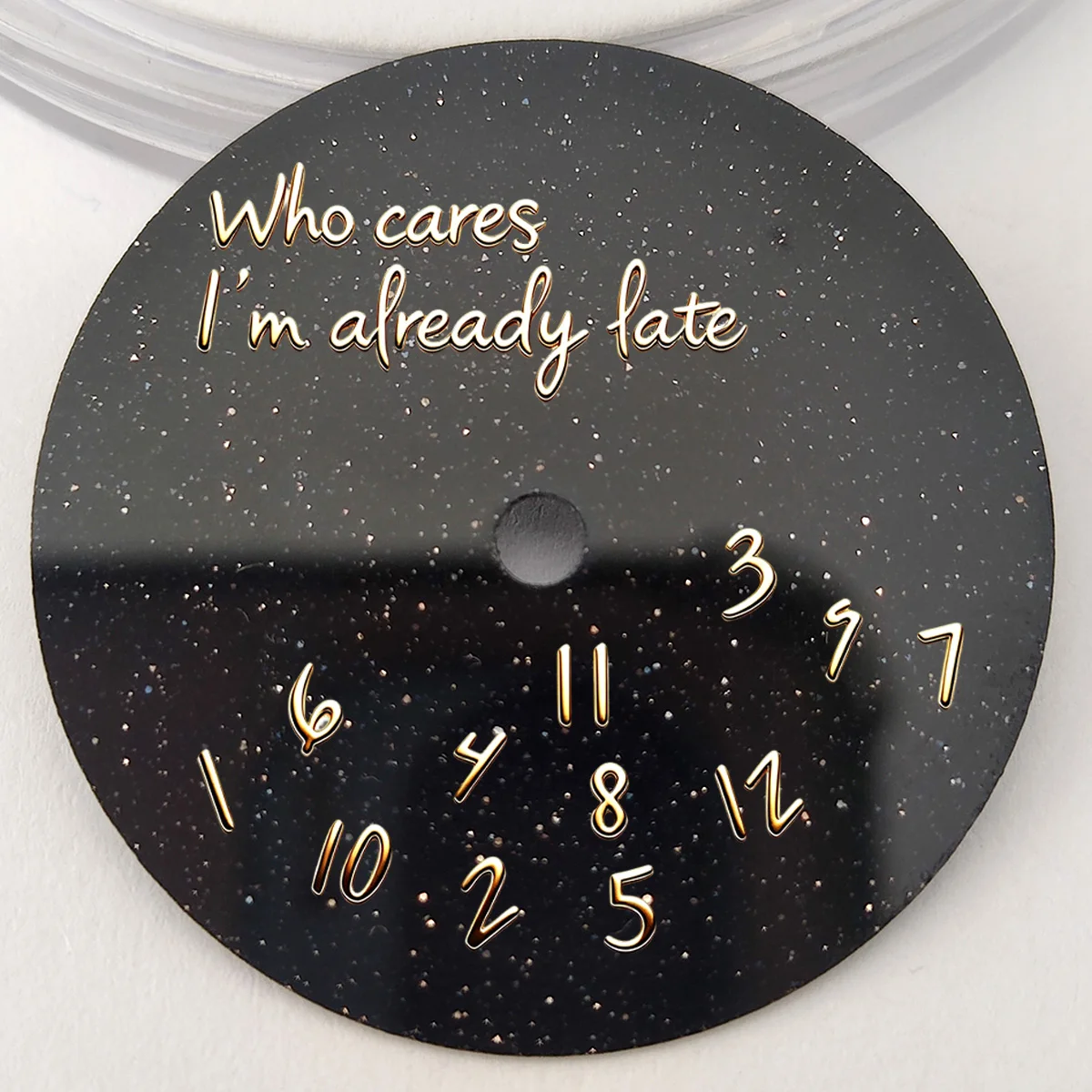 28.5mm Dial NH35 dial made of sparkling starry Natural blue sandstonesandstone cut by CNC machine for NH35 NH36 movement