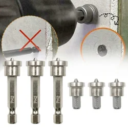 3Pcs1/4” Positioning Screwdriver Bit Head 25/50mm Woodworking Drywall Screw Hex Shank For Gypsum Board Screw Tool Parts