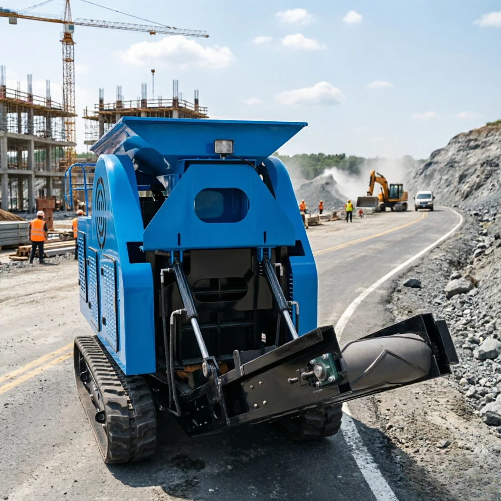 China Rail Brand  Easy-to-operate Mini Jaw Crusher  Mini Crawler ExcavatorEasy-to-Operate for Garden Sites Manufactured in China