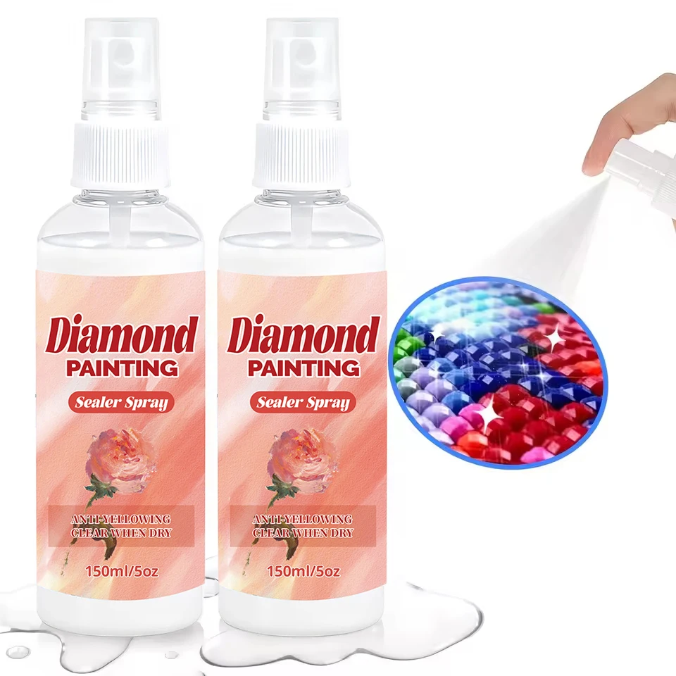 150ml Diamond Painting Sealant Spray Craft Art And Craft  Adhesive Glue Quick Dry Clear Diamond Artwork Fixing Protective Spray