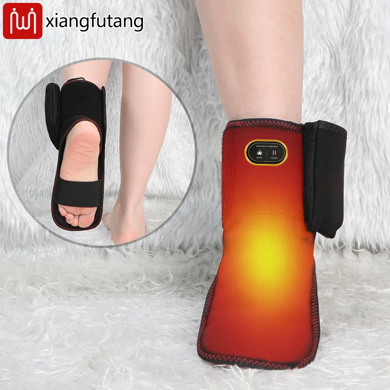 

Electric Heated Ankle Massager - 3-Level Adjustment - Muscle Relax & Ankle Joint Comfort - Foot Care for Fitness Fans/Seniors