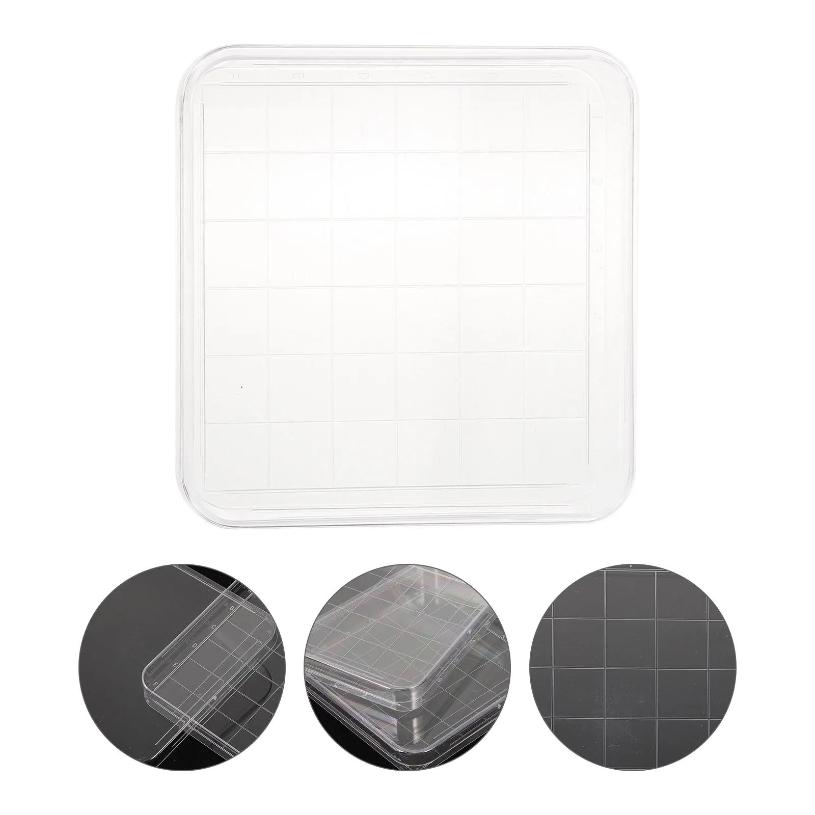 

Lids Culture Dishes Disposable Petri Plate Container with Cuvette Square Tissue