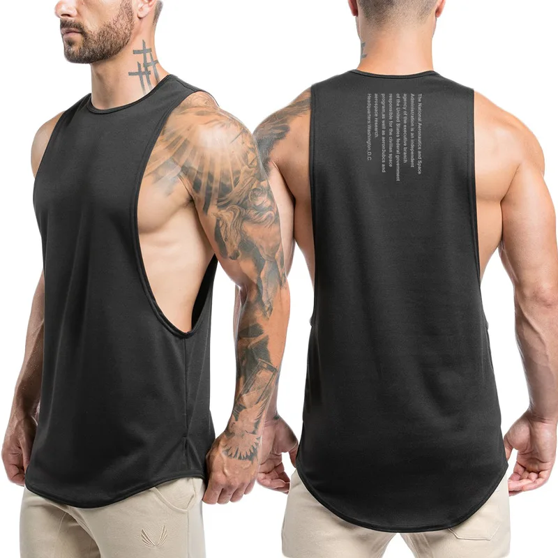 Sleeveless Tank Top for Men New Summer Street Fashion and New Fitness Training Sleeveless T In Europe and America