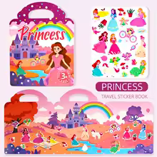Cahier d'Autocollants Réutilisables Princesses