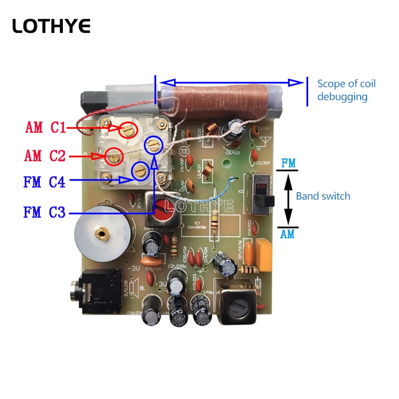 FM / AM Dual Band Radio Soldering Kit Medium Wave Signal Electronic DIY Welding Production Kit Teaching Experiment Electronic