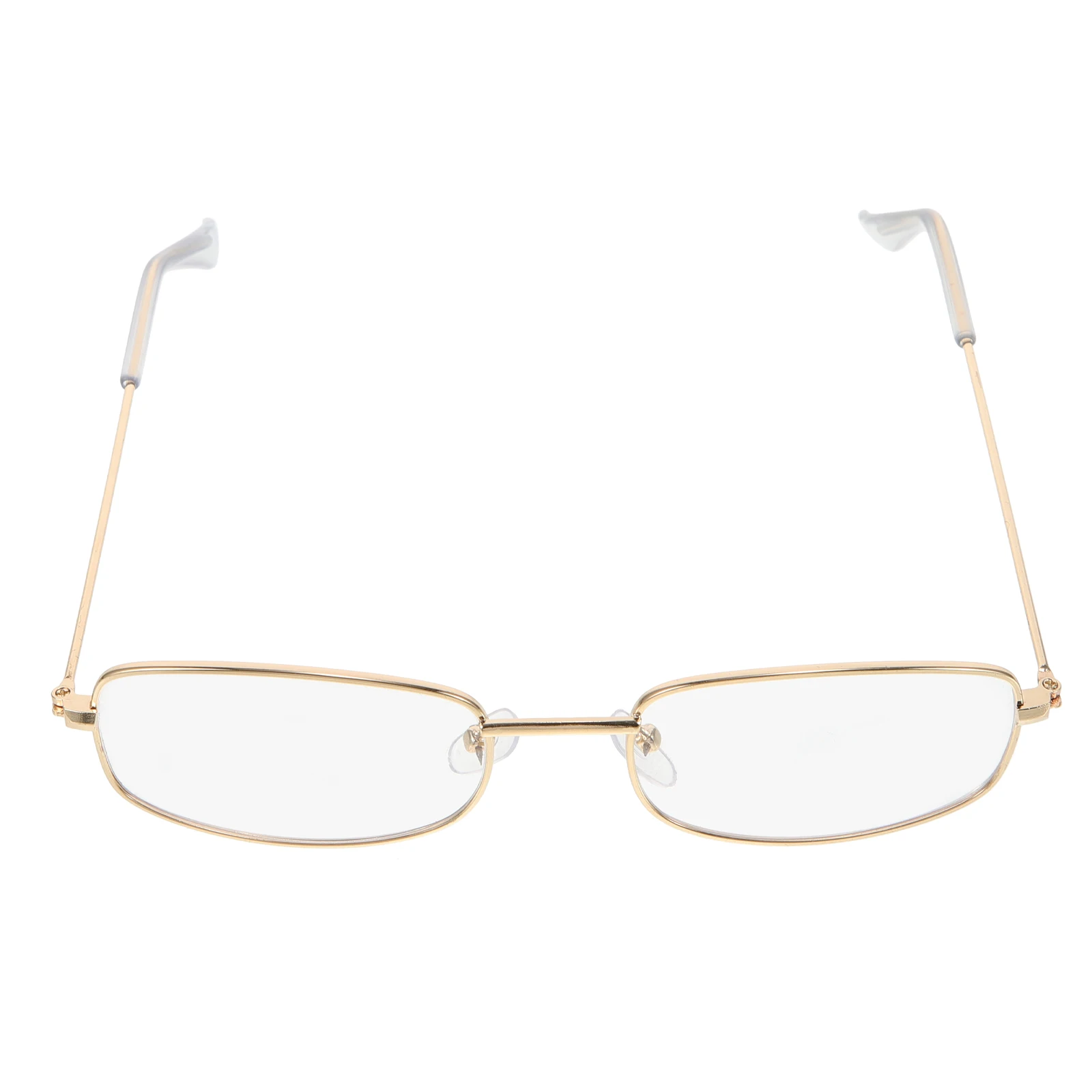 

Light Glasses Retro Square Metal Frame Vintage Eyewear Clear Lens Near Vision Optical Decorative Student Accessories