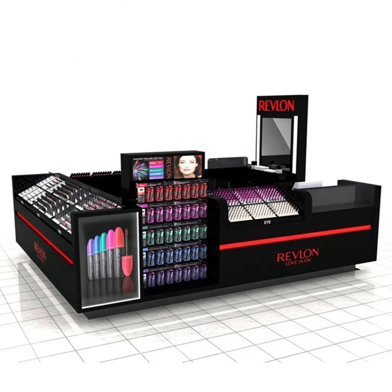 Custom. cosmetic kiosk beauty salon for mall customized makeup shop interior design