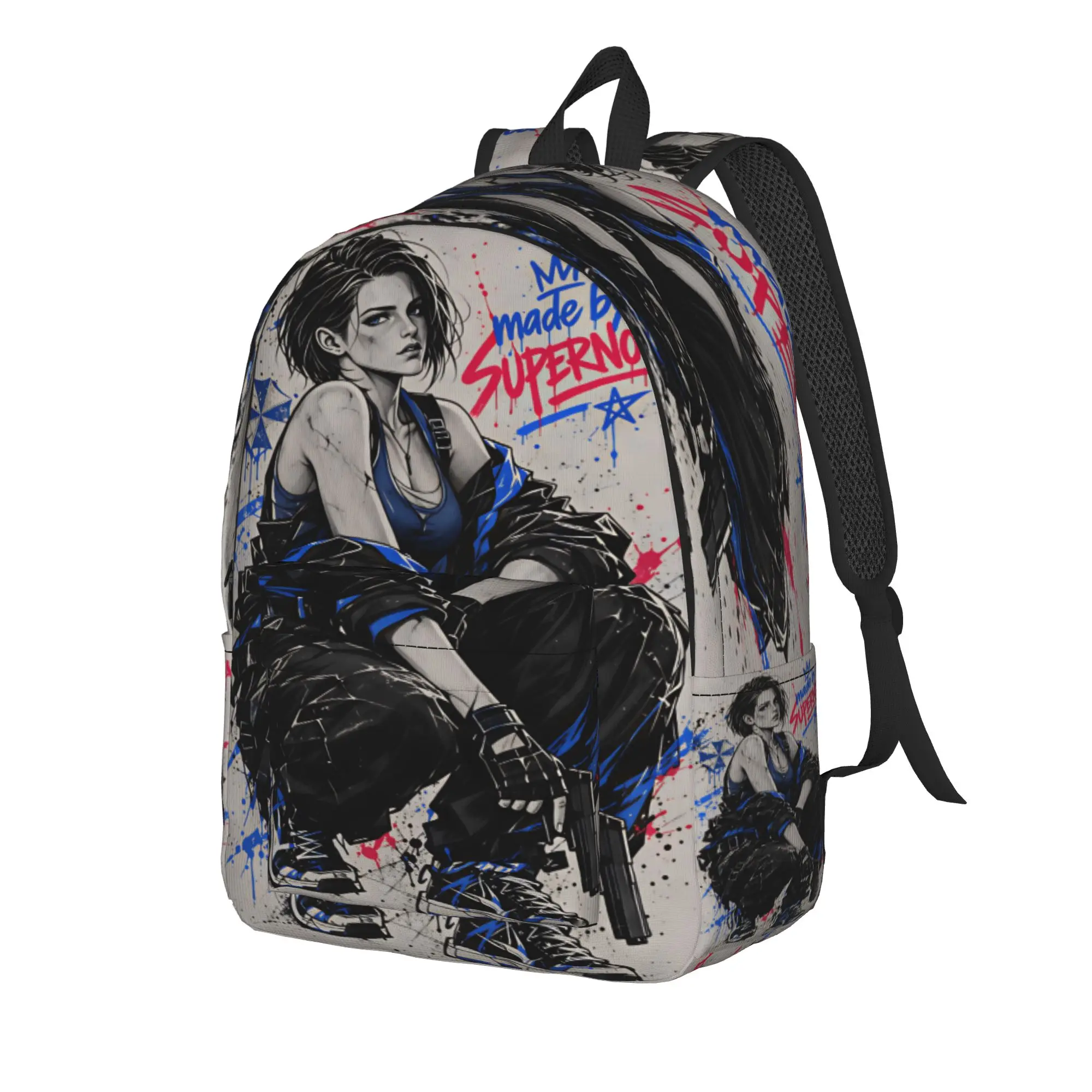 Jill Valentine Resident Evil  Backpack  Streetwear Backpacks Women College Big High School Bags Design Rucksack