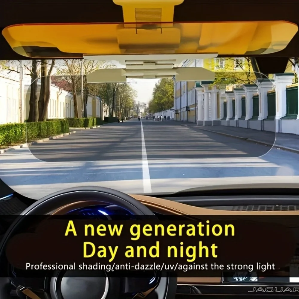Universal Car Anti Glare Visor Extender Polarized UV Protection Foldable Night Vision Driving Sunshade Auto Interior Accessory
